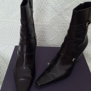 Ann Taylor black ankle boots